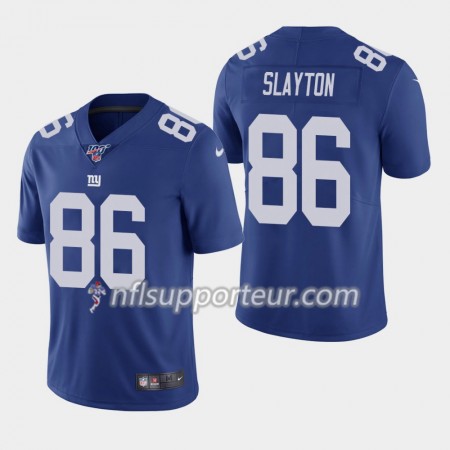 Maillot Homme New York Giants Darius Slayton 86 Nike Bleu 100th